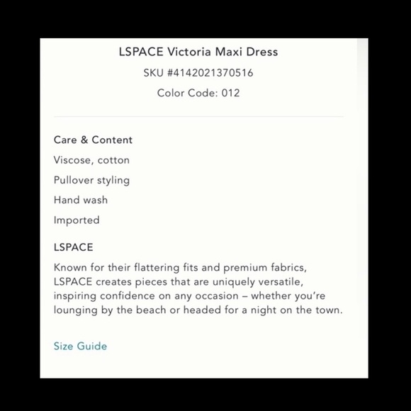 L*Space Victoria Maxi Dress in Ivory/Cream- XS,S,M - Picture 8 of 8